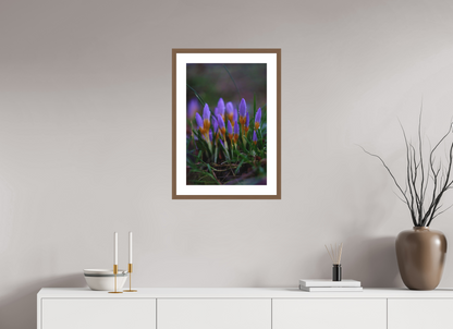 40 x 60 cm, walnut frame The Country Garden I