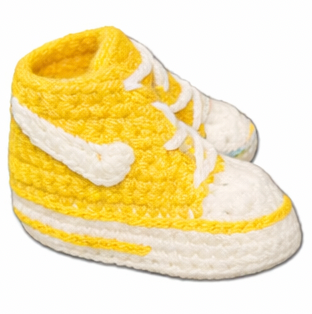 Knitted Baby Trainer Booties