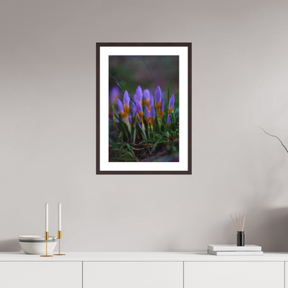 40 x 60 cm, Dark brown wood The Country Garden I