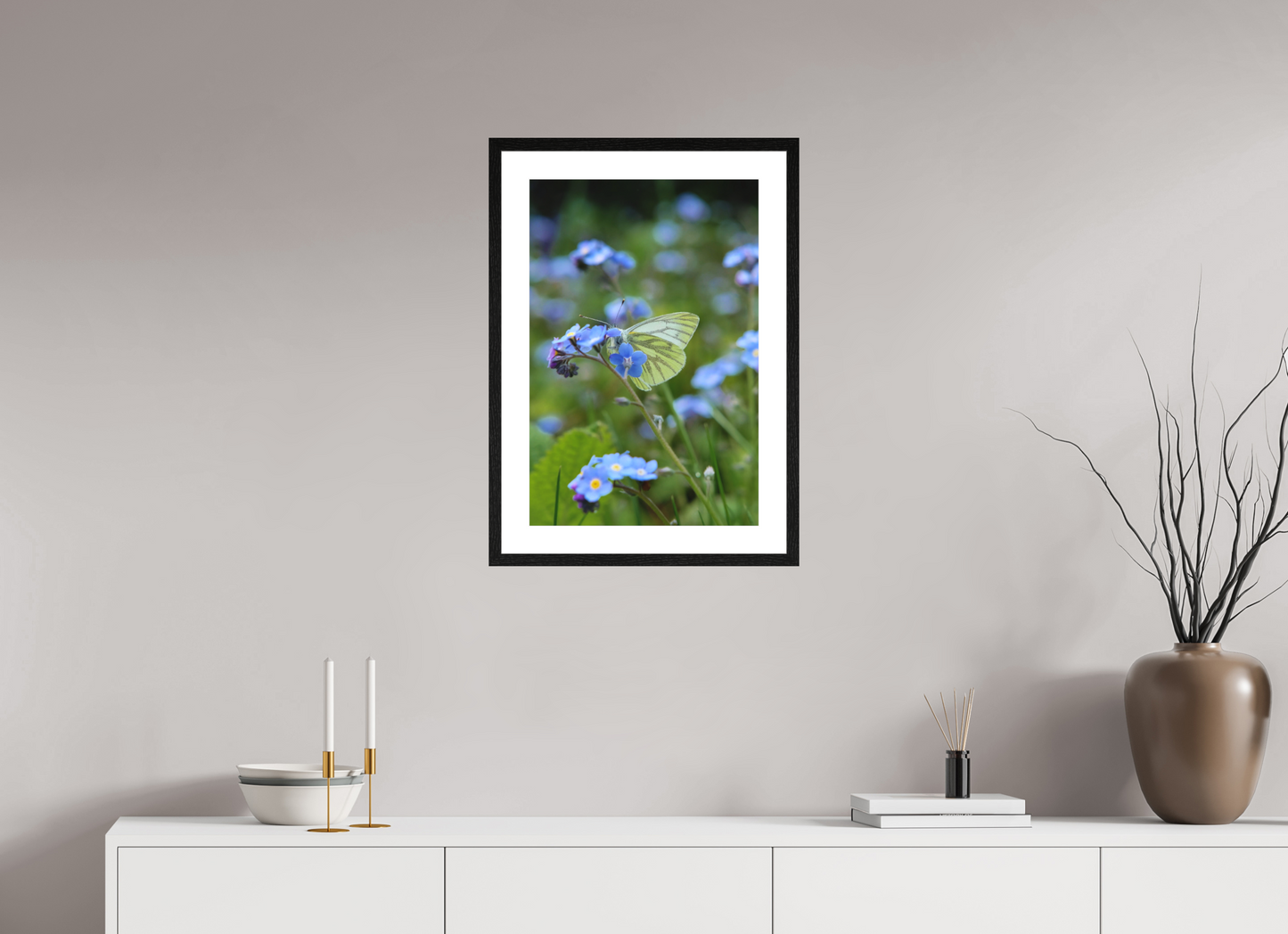 40 x 60 cm, Black Oak The Country Garden VI