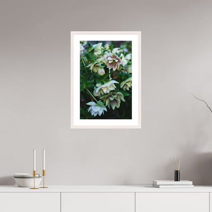 40 x 60 cm, white wood framed The Country Garden II